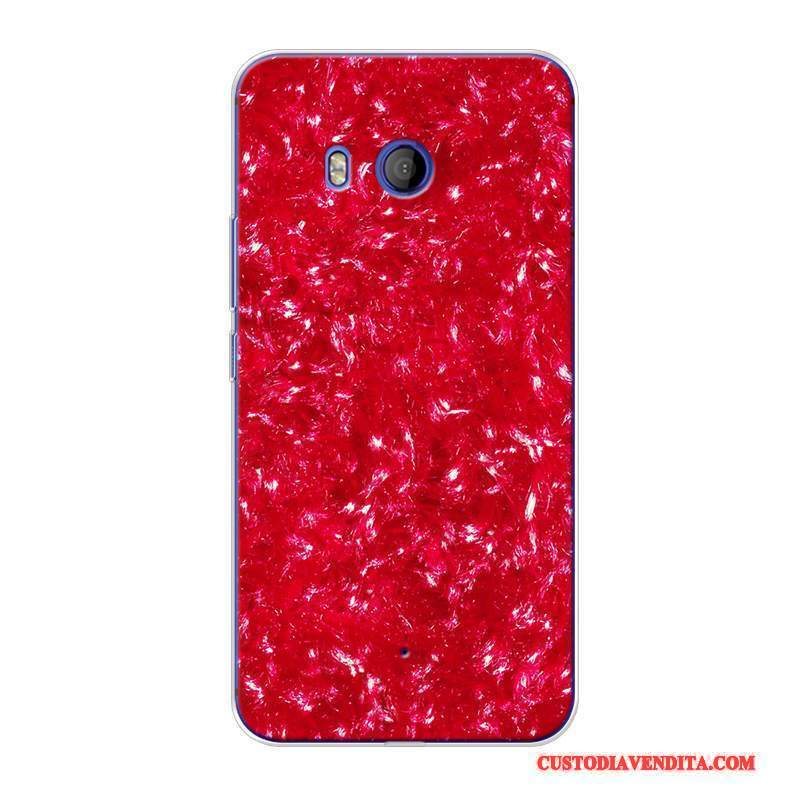 Custodia Htc U11 Creativo Semplici Grande, Cover Htc U11 Silicone Rosatelefono