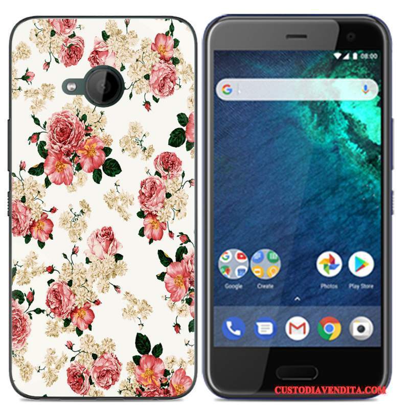 Custodia Htc U11 Life Colore Vendita Calda Tendenza, Cover Htc U11 Life Cartone Animato Nero Bello