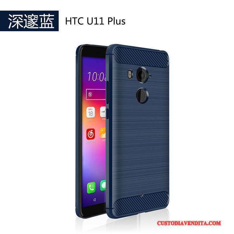 Custodia Htc U11+ Protezione Morbido Verde, Cover Htc U11+ Creativo Anti-cadutatelefono