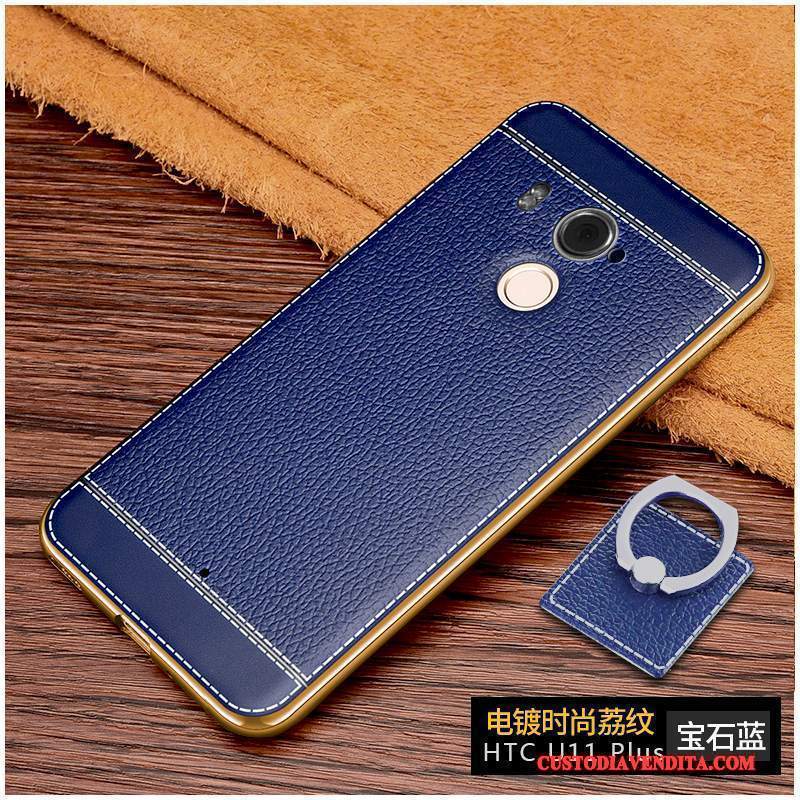 Custodia Htc U11+ Protezione Nero Tutto Incluso, Cover Htc U11+ Creativo Anti-caduta Morbido