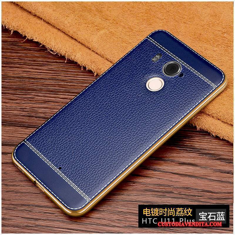 Custodia Htc U11+ Protezione Nero Tutto Incluso, Cover Htc U11+ Creativo Anti-caduta Morbido