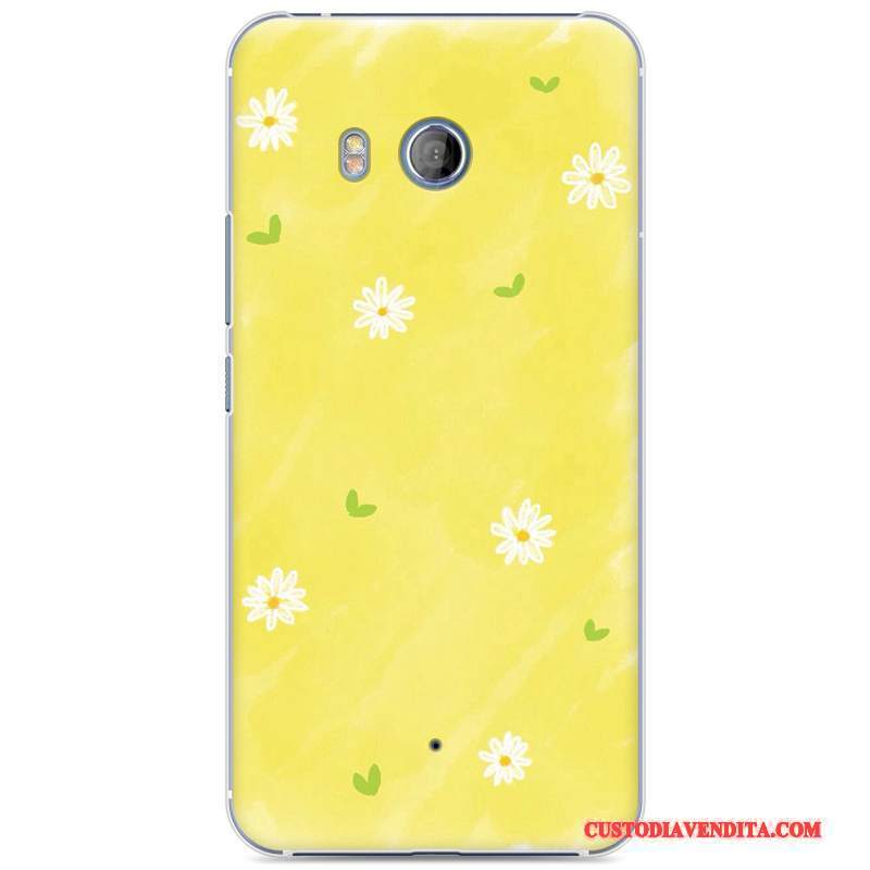 Custodia Htc U11 Protezione Telefono Tendenza, Cover Htc U11 Vintage Giallo Anti-caduta