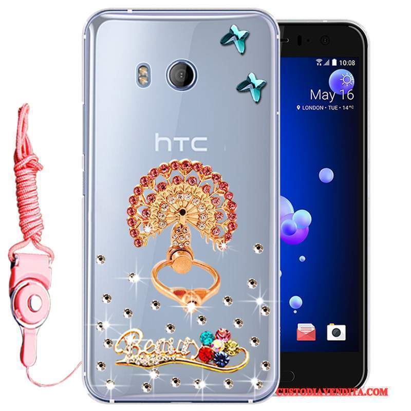 Custodia Htc U11 Protezione Telefono Tutto Incluso, Cover Htc U11 Strass Anti-caduta Morbido