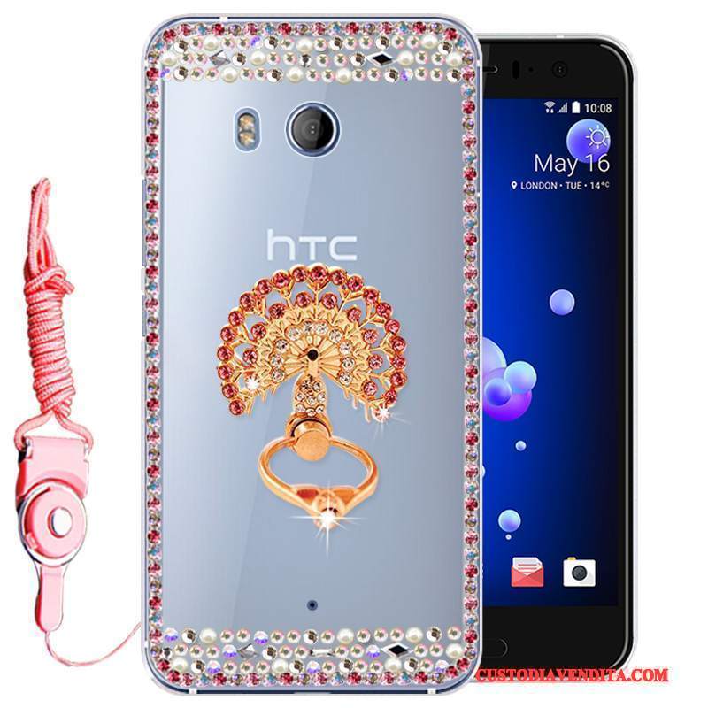 Custodia Htc U11 Protezione Telefono Tutto Incluso, Cover Htc U11 Strass Anti-caduta Morbido