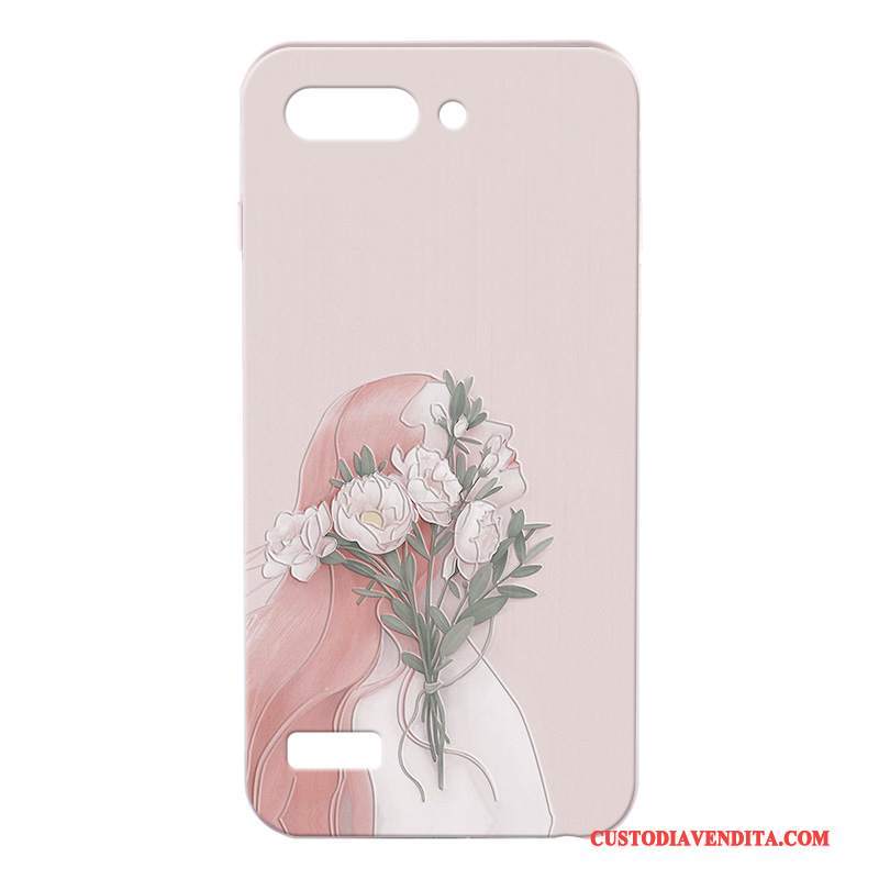 Custodia Huawei Ascend G6 Goffratura Bianco Tendenza, Cover Huawei Ascend G6 Protezione Grigio Difficile