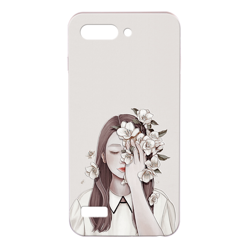 Custodia Huawei Ascend G6 Goffratura Bianco Tendenza, Cover Huawei Ascend G6 Protezione Grigio Difficile