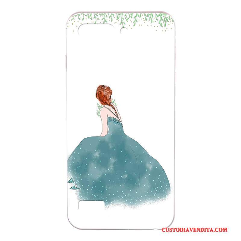 Custodia Huawei Ascend G6 Goffratura Bianco Tendenza, Cover Huawei Ascend G6 Protezione Grigio Difficile