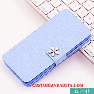 Custodia Huawei Ascend G6 Pelle Supportotelefono, Cover Huawei Ascend G6 Folio Carta