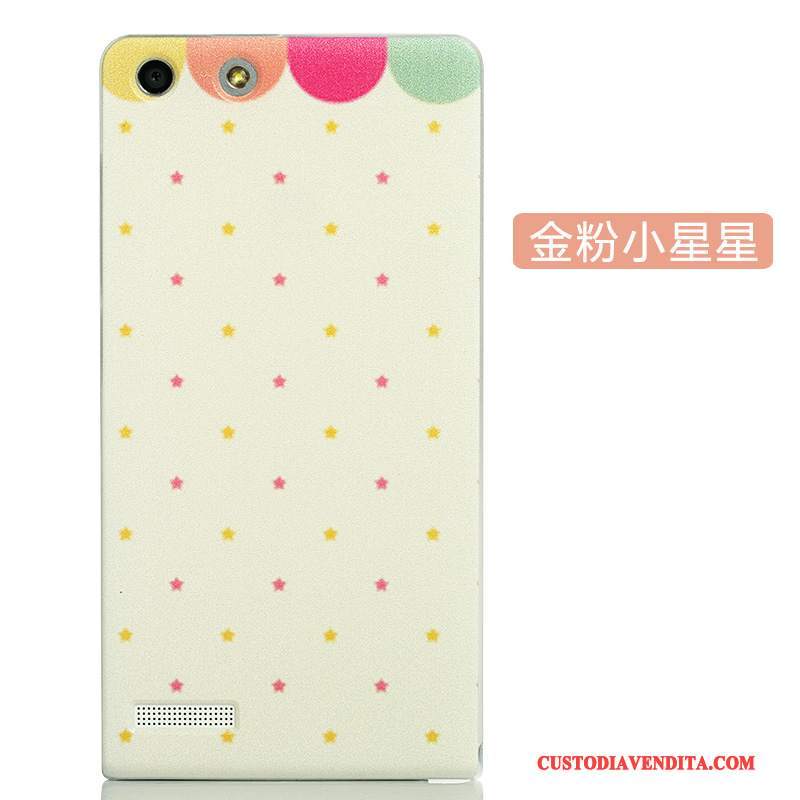 Custodia Huawei Ascend G6 Protezione Difficile Rosa, Cover Huawei Ascend G6 Cartone Animato Macchiati Di Personalità