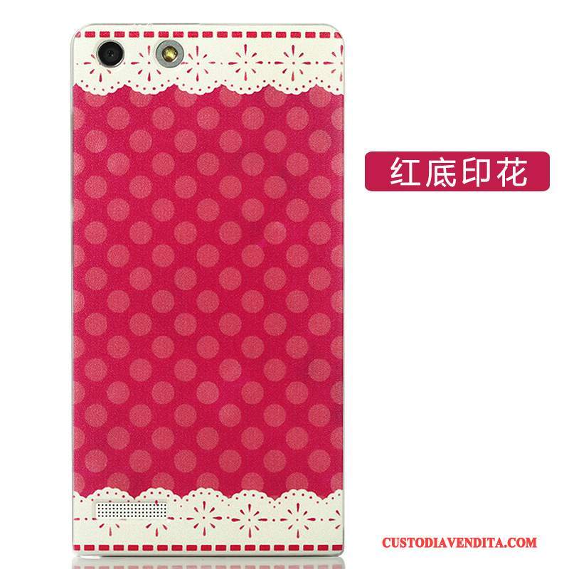 Custodia Huawei Ascend G6 Protezione Difficile Rosa, Cover Huawei Ascend G6 Cartone Animato Macchiati Di Personalità