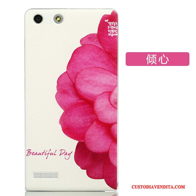 Custodia Huawei Ascend G6 Protezione Difficile Rosa, Cover Huawei Ascend G6 Cartone Animato Macchiati Di Personalità