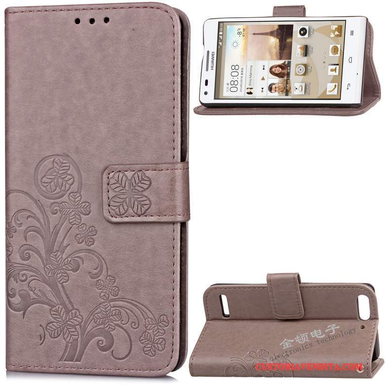 Custodia Huawei Ascend G6 Protezione Porporatelefono, Cover Huawei Ascend G6 Silicone Colore Profondo Anti-caduta