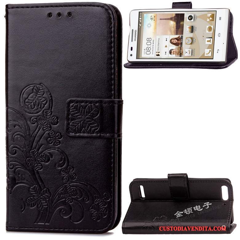 Custodia Huawei Ascend G6 Protezione Porporatelefono, Cover Huawei Ascend G6 Silicone Colore Profondo Anti-caduta