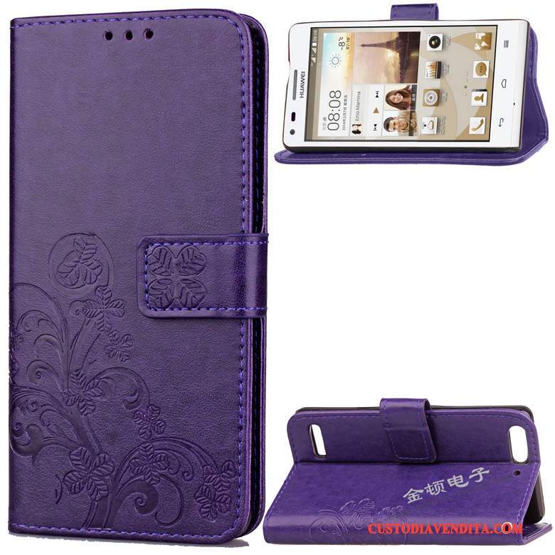 Custodia Huawei Ascend G6 Protezione Porporatelefono, Cover Huawei Ascend G6 Silicone Colore Profondo Anti-caduta