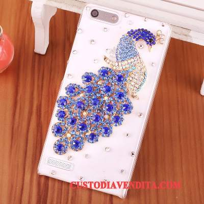 Custodia Huawei Ascend G6 Strass Blutelefono, Cover Huawei Ascend G6 Protezione