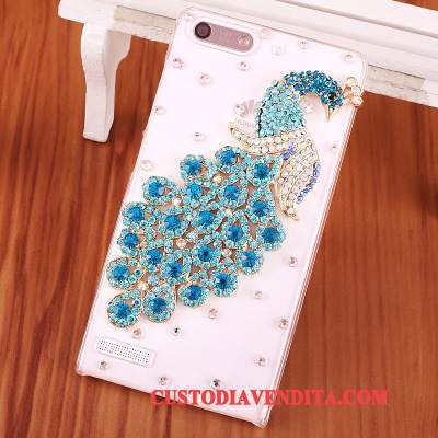 Custodia Huawei Ascend G6 Strass Blutelefono, Cover Huawei Ascend G6 Protezione