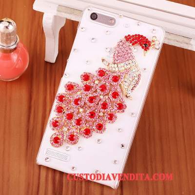 Custodia Huawei Ascend G6 Strass Blutelefono, Cover Huawei Ascend G6 Protezione