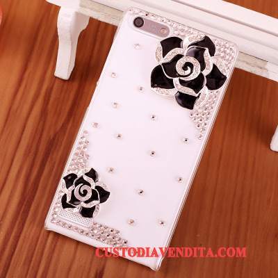 Custodia Huawei Ascend G6 Strass Blutelefono, Cover Huawei Ascend G6 Protezione