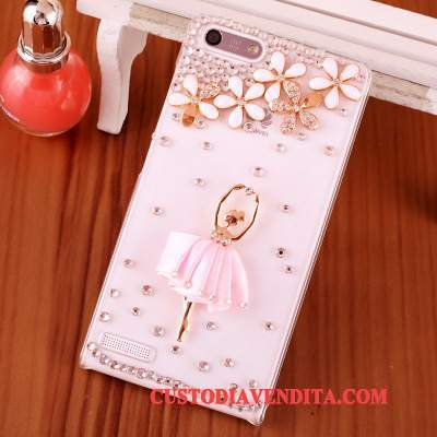 Custodia Huawei Ascend G6 Strass Blutelefono, Cover Huawei Ascend G6 Protezione