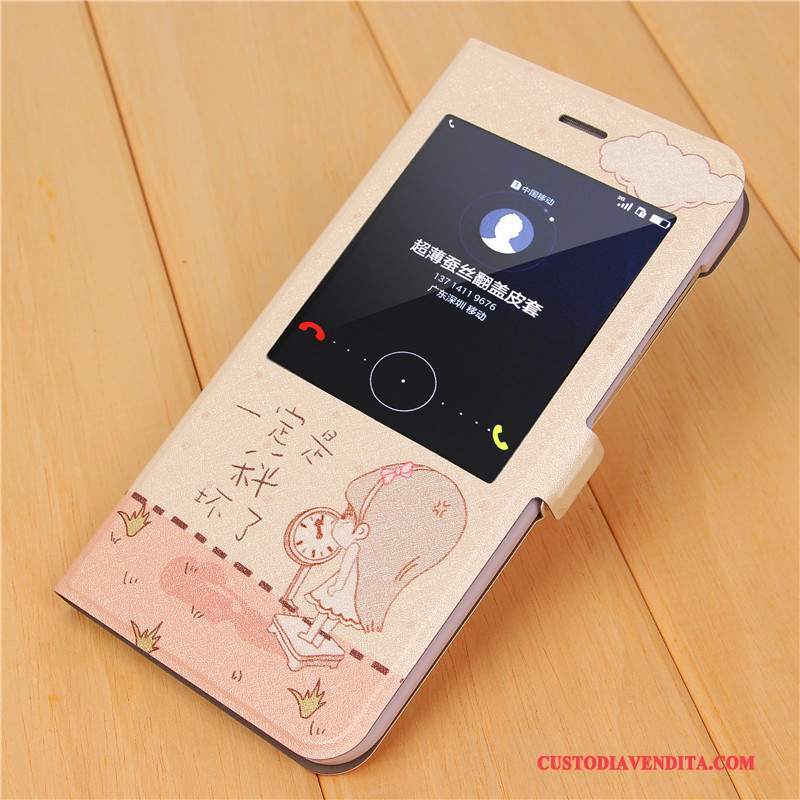 Custodia Huawei Ascend G7 Pelle Rosatelefono, Cover Huawei Ascend G7 Colore