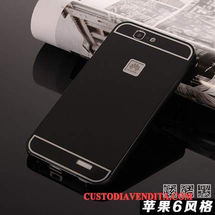 Custodia Huawei Ascend G7 Protezione Tendenza Coperchio Posteriore, Cover Huawei Ascend G7 Metallo Difficile