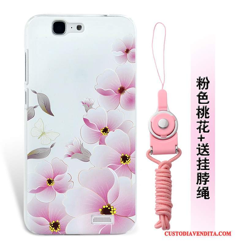 Custodia Huawei Ascend G7 Silicone Morbido Anti-caduta, Cover Huawei Ascend G7 Protezione Ornamenti Appesitelefono