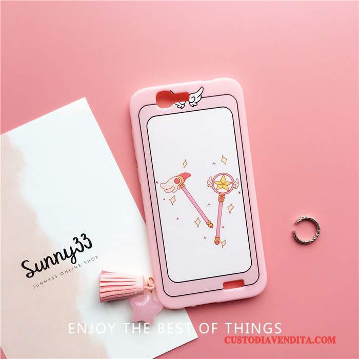 Custodia Huawei Ascend G7 Silicone Rosa Morbido, Cover Huawei Ascend G7 Telefono Bello