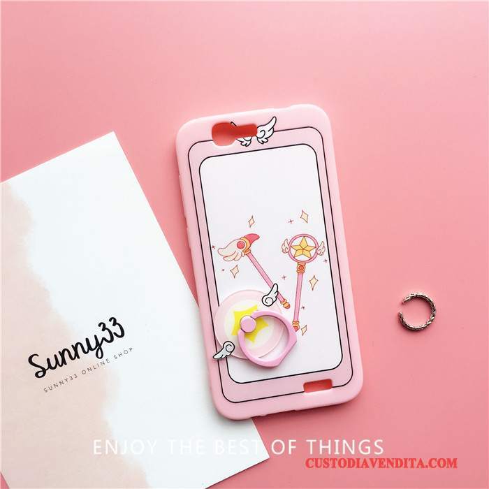 Custodia Huawei Ascend G7 Silicone Rosa Morbido, Cover Huawei Ascend G7 Telefono Bello