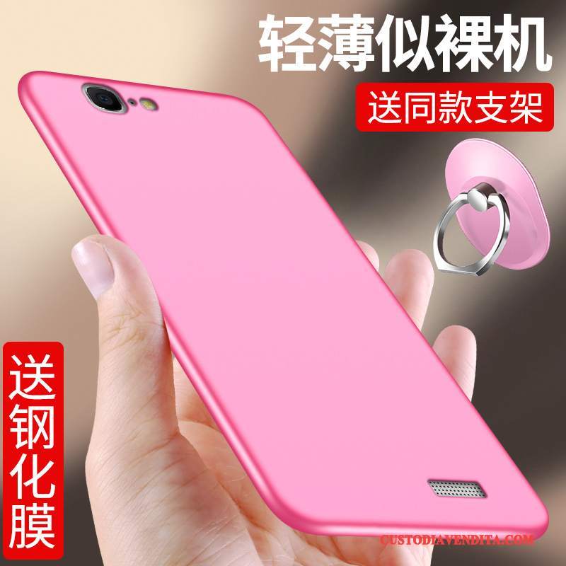 Custodia Huawei Ascend G7 Silicone Tendenza Rosa, Cover Huawei Ascend G7 Protezione Sottili Nuovo