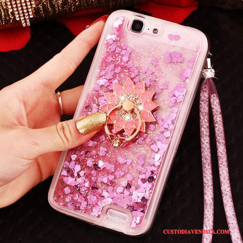 Custodia Huawei Ascend G7 Strass Sottili Ring, Cover Huawei Ascend G7 Protezione Telefono Tendenza