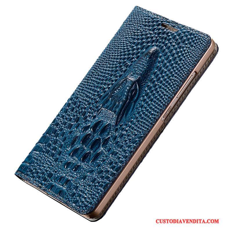 Custodia Huawei Ascend Mate 7 Folio Anti-caduta Giallo, Cover Huawei Ascend Mate 7 Pelle Telefono