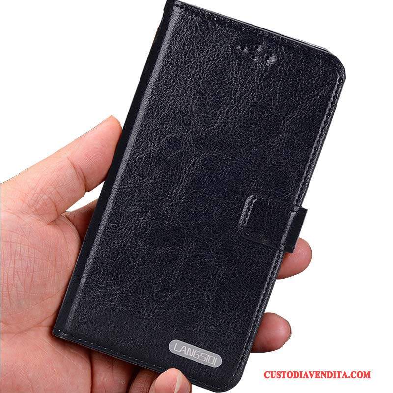 Custodia Huawei Ascend Mate 7 Pelle Semplici Nero, Cover Huawei Ascend Mate 7 Protezione Telefono