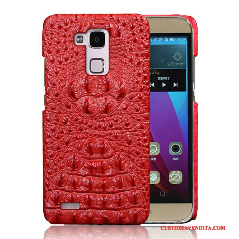 Custodia Huawei Ascend Mate 7 Pelle Sottile Rosso, Cover Huawei Ascend Mate 7 Protezione Coperchio Posterioretelefono