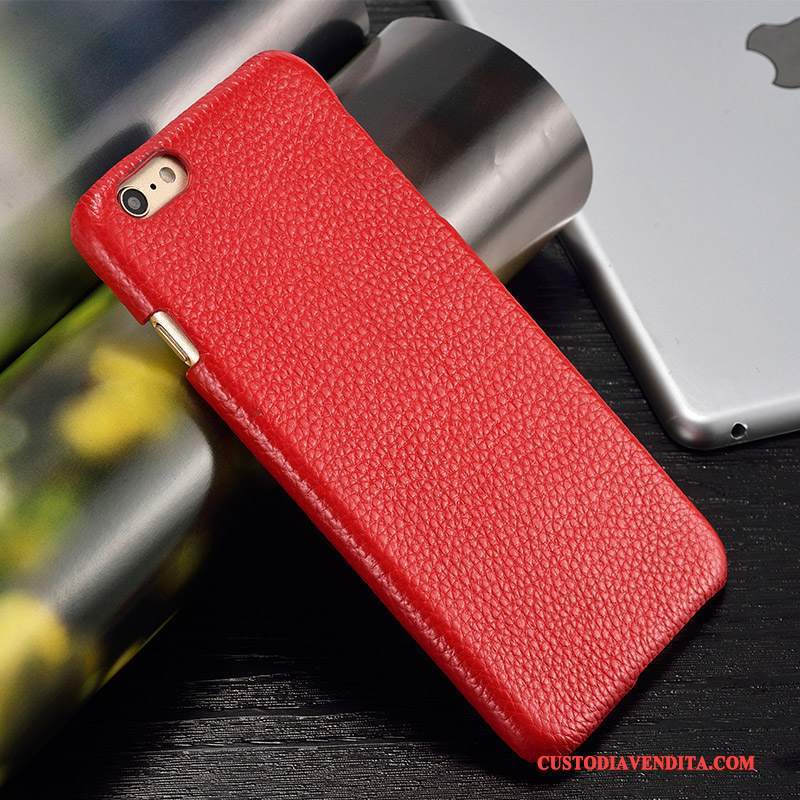 Custodia Huawei Ascend Mate 7 Pelle Telefono Semplici, Cover Huawei Ascend Mate 7 Protezione Rosso Difficile