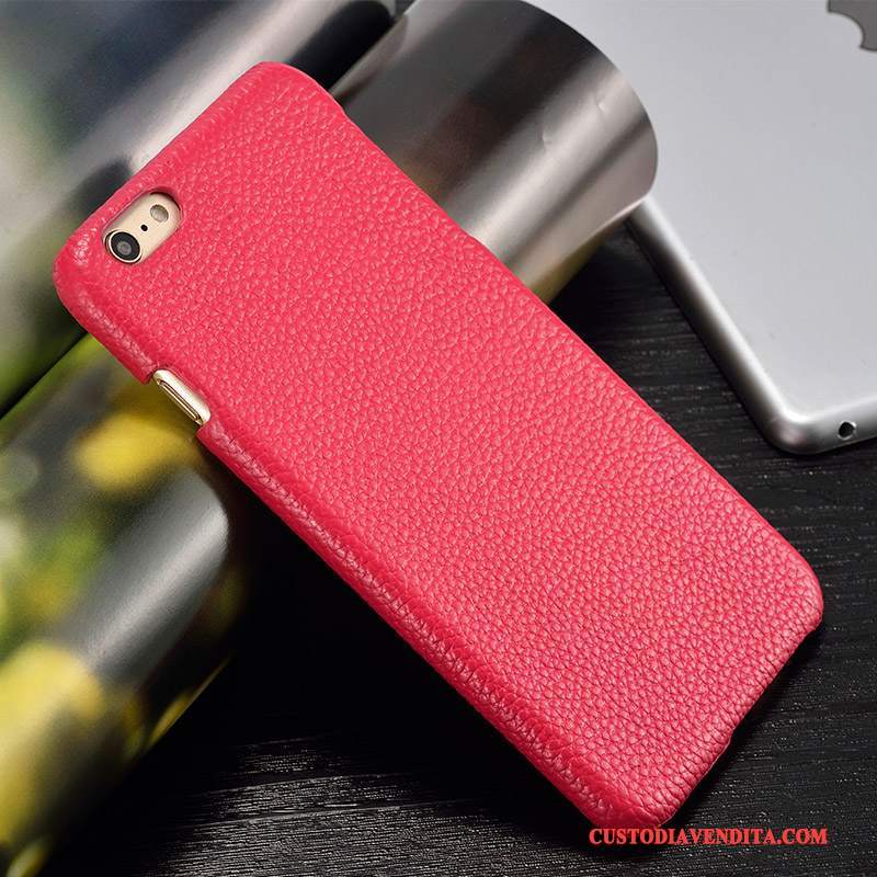 Custodia Huawei Ascend Mate 7 Pelle Telefono Semplici, Cover Huawei Ascend Mate 7 Protezione Rosso Difficile