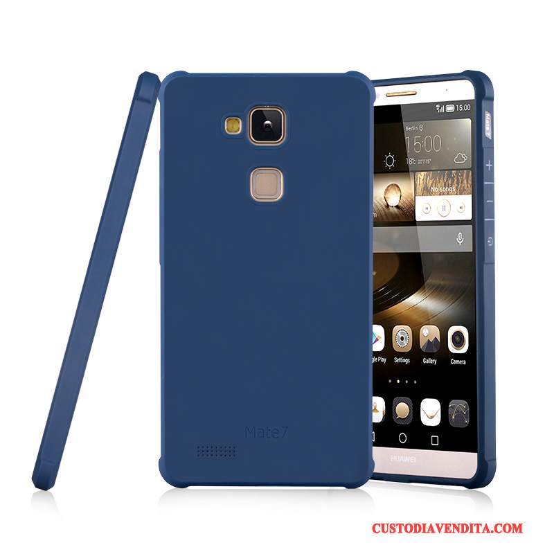 Custodia Huawei Ascend Mate 7 Silicone Morbido Anti-caduta, Cover Huawei Ascend Mate 7 Protezione Chiaro Tendenza