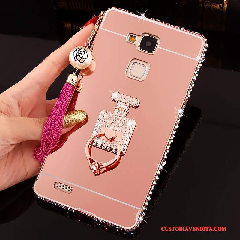 Custodia Huawei Ascend Mate 7 Strass Difficile Specchio, Cover Huawei Ascend Mate 7 Protezione Telefono Tendenza