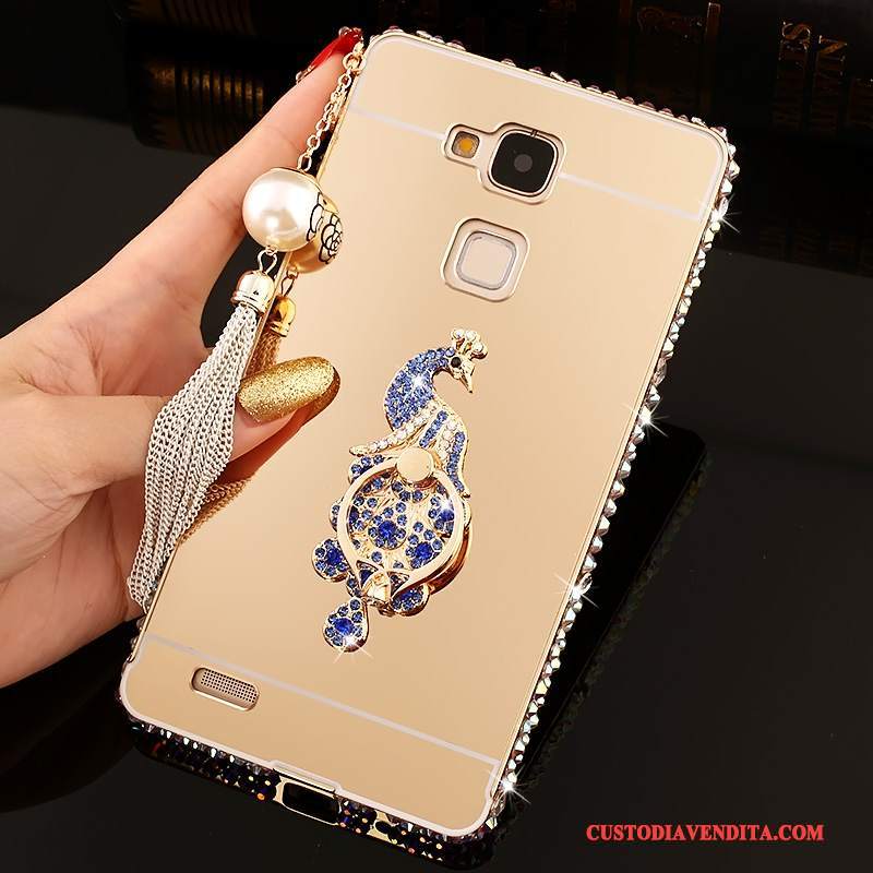 Custodia Huawei Ascend Mate 7 Strass Difficile Specchio, Cover Huawei Ascend Mate 7 Protezione Telefono Tendenza