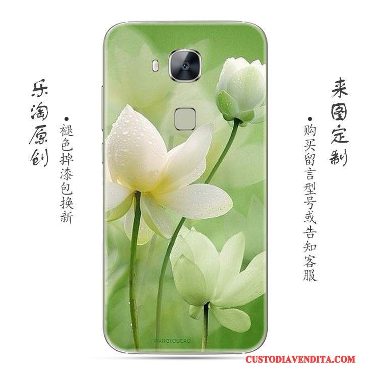 Custodia Huawei G7 Plus Creativo Rosatelefono, Cover Huawei G7 Plus Silicone Semplici Morbido