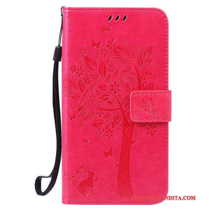 Custodia Huawei G7 Plus Pelle Anti-caduta Porpora, Cover Huawei G7 Plus Folio Telefono Finestra Aperta