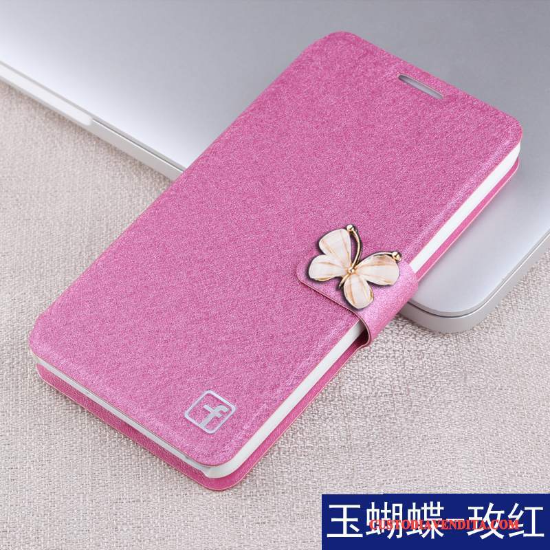 Custodia Huawei G7 Plus Pelle Rosatelefono, Cover Huawei G7 Plus Folio