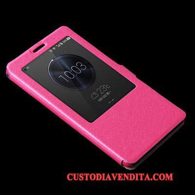 Custodia Huawei G7 Plus Pelle Rossotelefono, Cover Huawei G7 Plus Folio