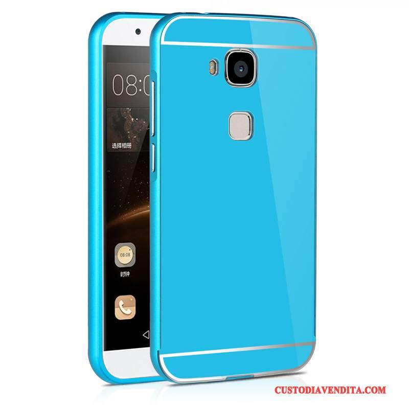 Custodia Huawei G7 Plus Protezione Difficile Telaio, Cover Huawei G7 Plus Metallo Sottili