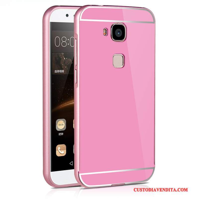 Custodia Huawei G7 Plus Protezione Difficiletelefono, Cover Huawei G7 Plus Telaio Metallo