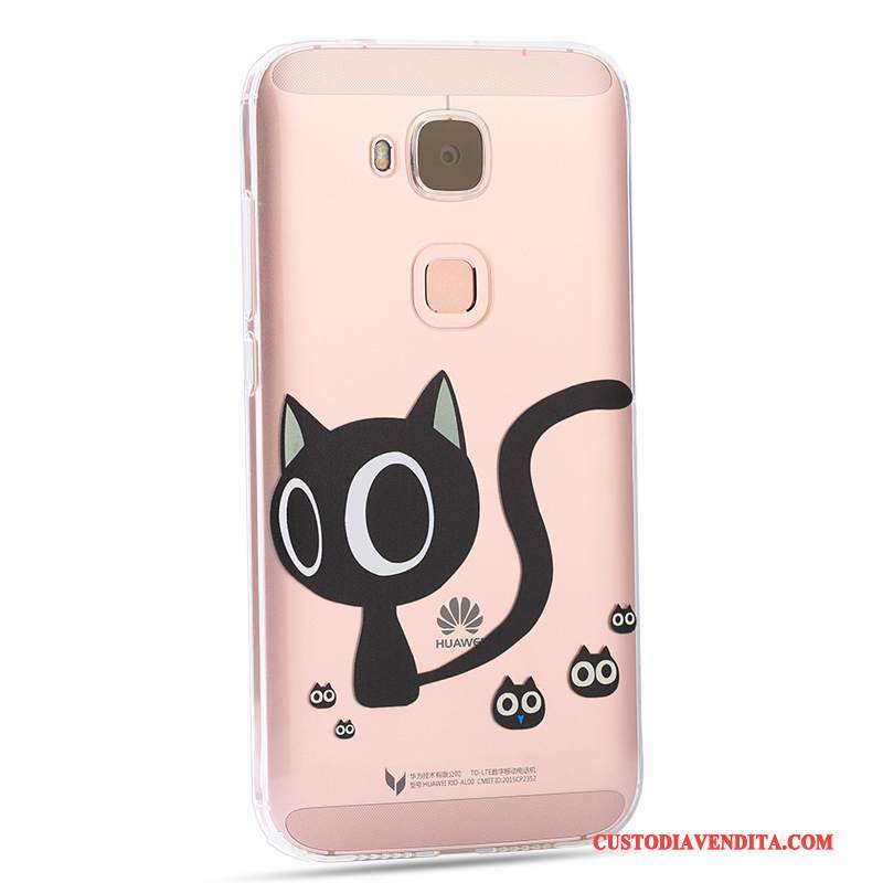 Custodia Huawei G7 Plus Protezione Rosa Morbido, Cover Huawei G7 Plus Creativo Di Personalità Tutto Incluso