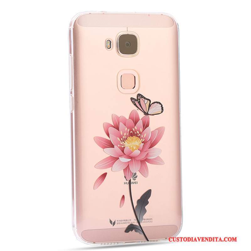 Custodia Huawei G7 Plus Protezione Rosa Morbido, Cover Huawei G7 Plus Creativo Di Personalità Tutto Incluso