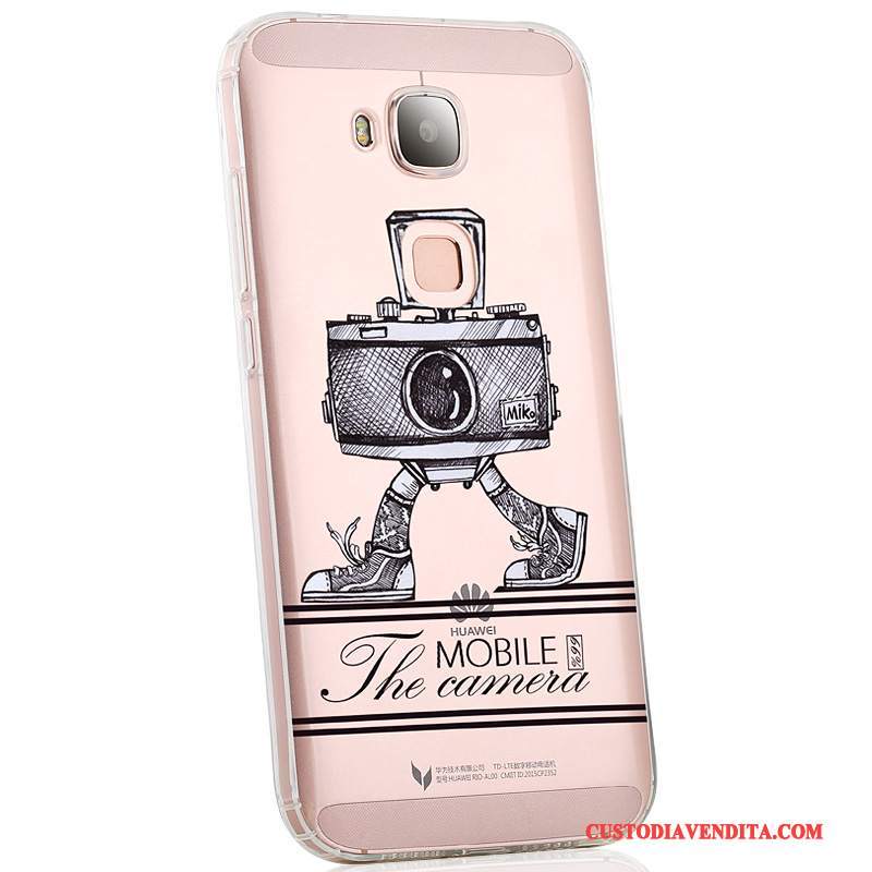 Custodia Huawei G7 Plus Protezione Rosa Morbido, Cover Huawei G7 Plus Creativo Di Personalità Tutto Incluso