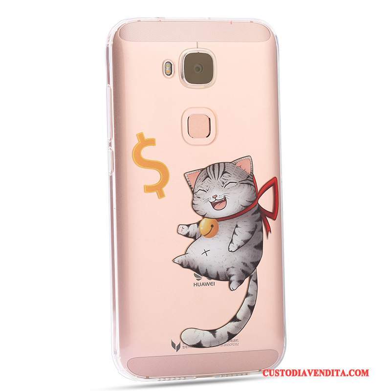 Custodia Huawei G7 Plus Protezione Rosa Morbido, Cover Huawei G7 Plus Creativo Di Personalità Tutto Incluso