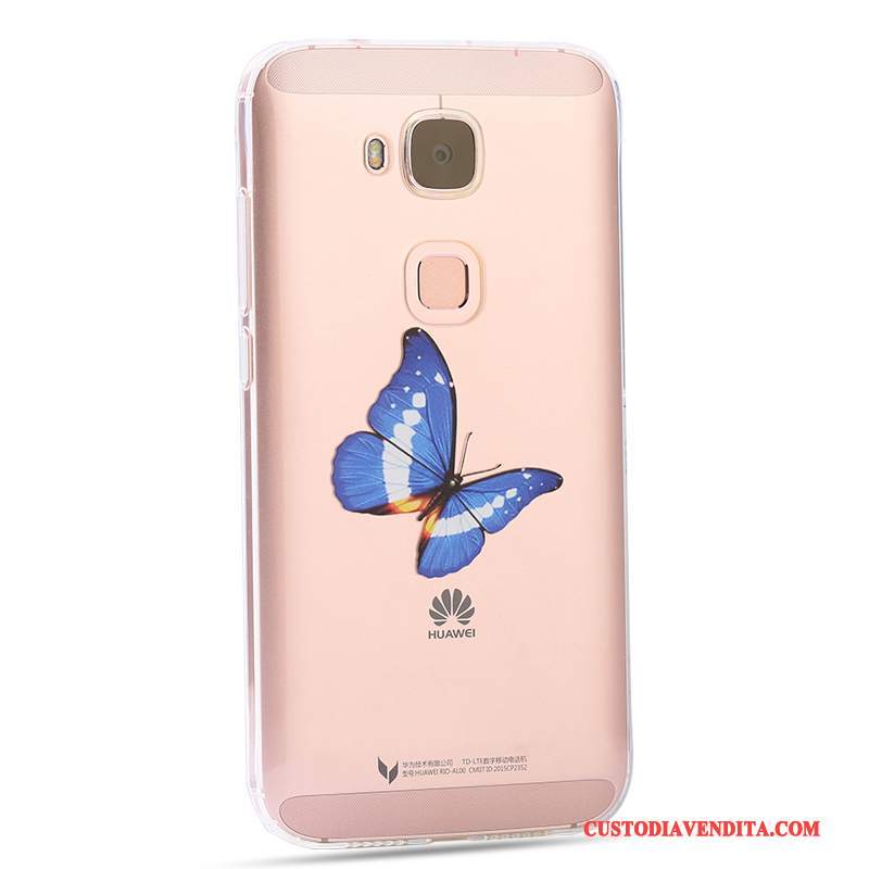 Custodia Huawei G7 Plus Protezione Rosa Morbido, Cover Huawei G7 Plus Creativo Di Personalità Tutto Incluso