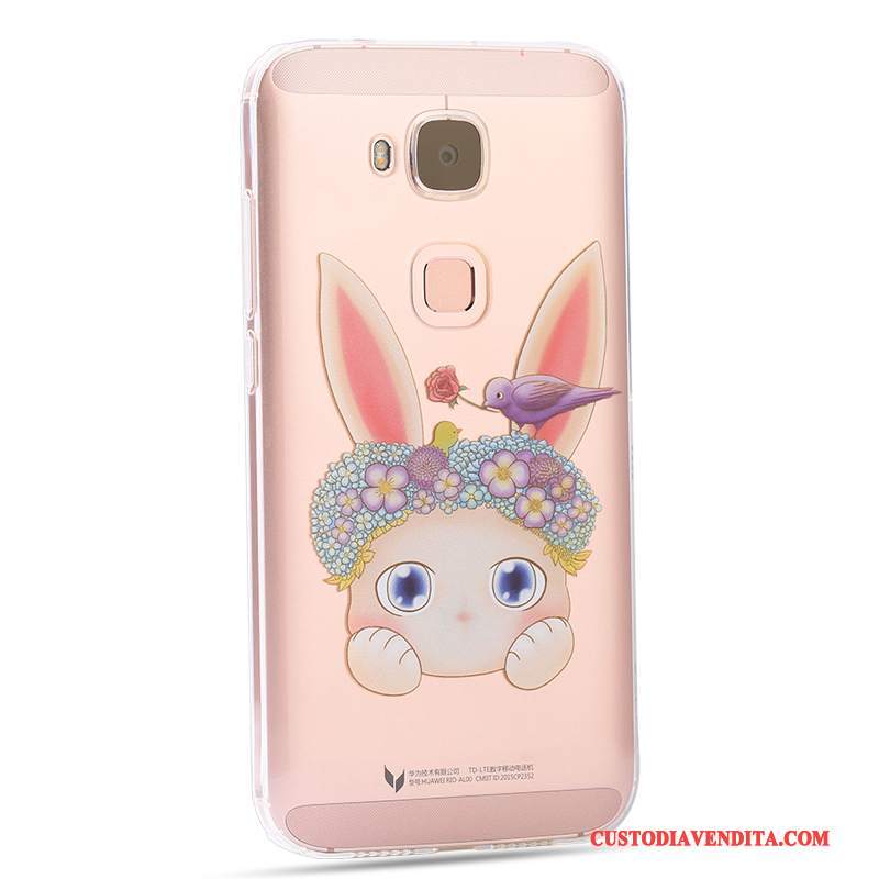 Custodia Huawei G7 Plus Protezione Rosa Morbido, Cover Huawei G7 Plus Creativo Di Personalità Tutto Incluso